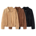 Damen modische Steppjacke mit elastischem Bund und praktischen Taschen R&B