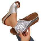 Damen Glänzende und elegante Sandalen