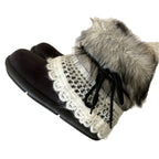 Damen Modische Winterstiefel mit kuscheligem Innenfutter und dekorativen Details