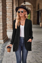 Damen Strickjacke mit strukturiertem Design und praktischen Taschen R&B