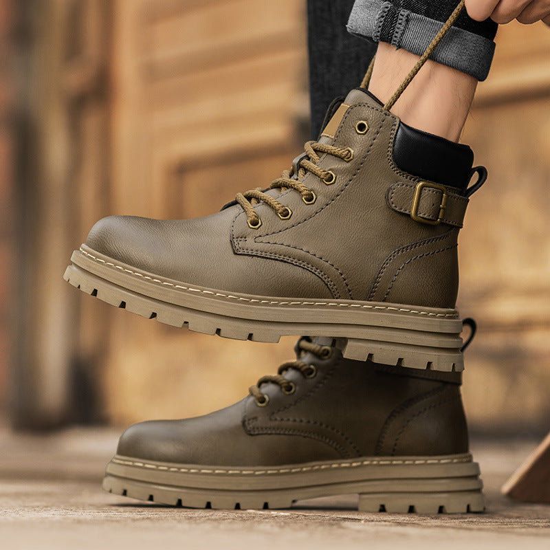 Damen Robuste Schnürboots aus strapazierfähigem Kunstleder