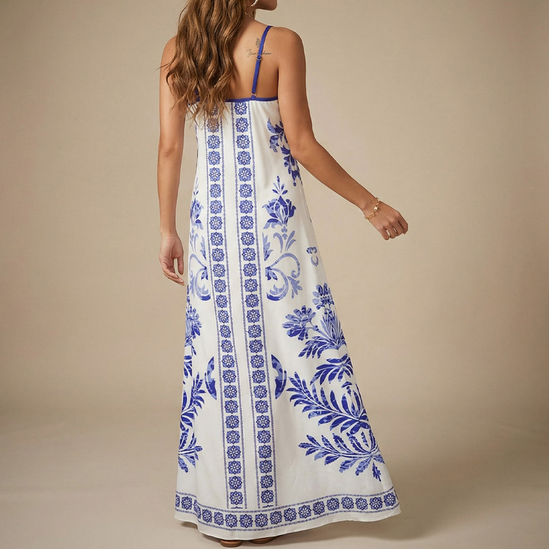 Damen Sommerkleid mit floralen Mustern und leichter luftiger Passform R&B