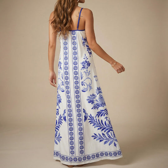 Damen Sommerkleid mit floralen Mustern und leichter luftiger Passform R&B