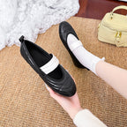 Damen Komfortable Ballerinas mit elastischem Riemen und gepolsterter Innensohle