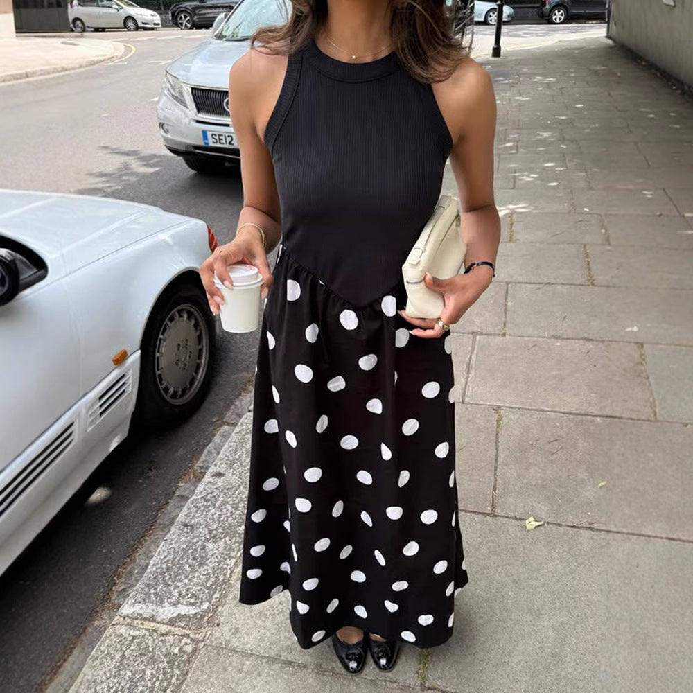 Damen Maxikleid mit modischem Punkte-Design und elegantem Schnitt R&B