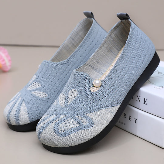 Damen Bequeme Slip-On Clogs mit modischem Perl-Detail und atmungsaktiver Oberfläche R&B