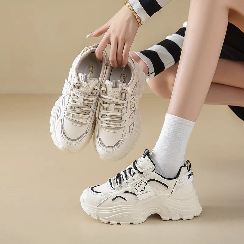 Damen Chunky Sneakers mit ergonomischer Sohle und atmungsaktiven Einsätzen R&B