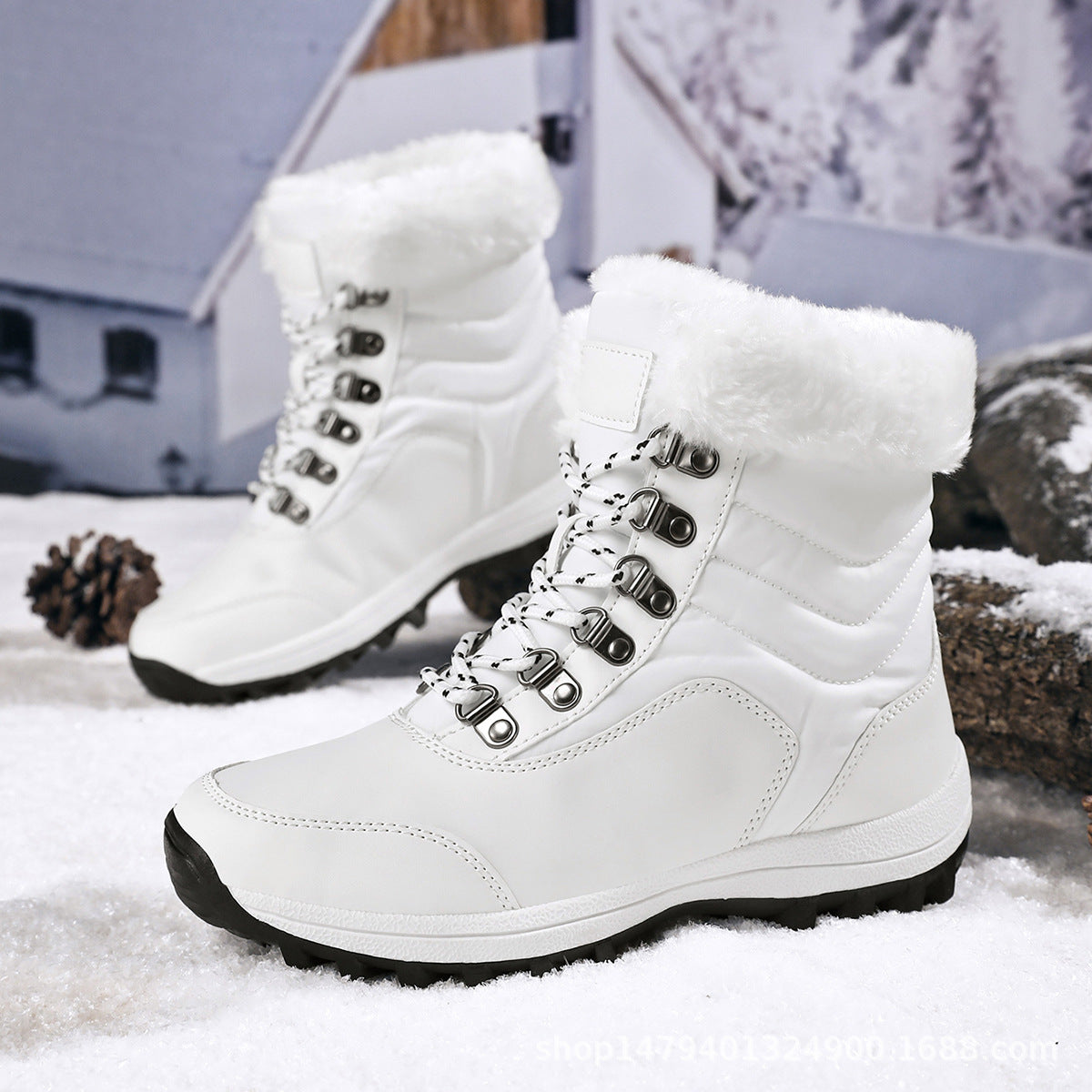 Damen Wasserfeste Winterstiefel mit Kuschelfutter R&B