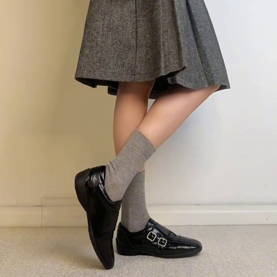 Damen elegante Schnürschuhe mit doppeltem Riemenverschluss R&B