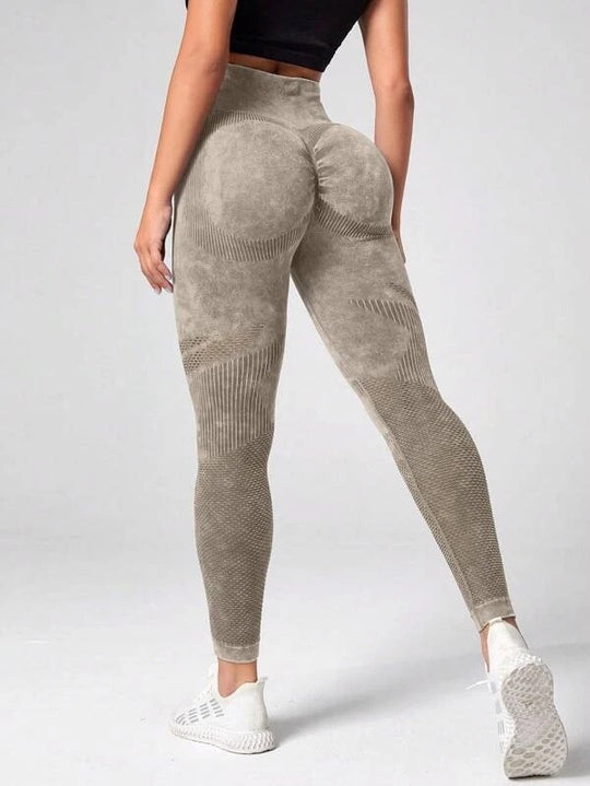 Damen Sculpting Leggings mit hohem Bund und innovativer Textur R&B