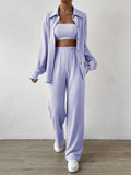Damen Zweiteiliges Lounge-Set mit Oberteil und weiter Hose R&B