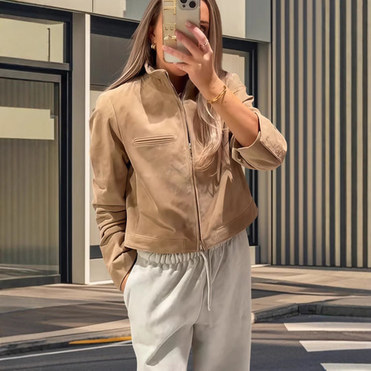 Damen Lässige Kurzjacke im modischen Stil R&B