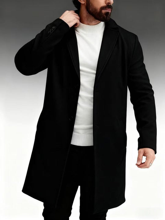 Herren klassischer und eleganter Wintermantel R&B