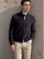 Herren Sportliche Leichte Jacke mit modernem Kragen R&B