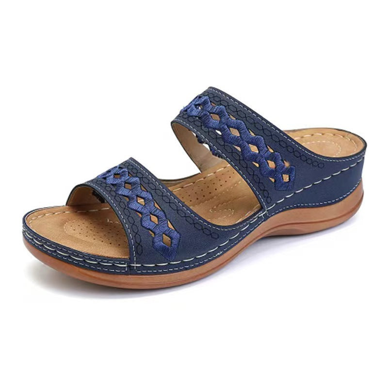 Damen Elegante Sandalen mit atmungsaktivem Obermaterial und verstellbaren Riemen R&B