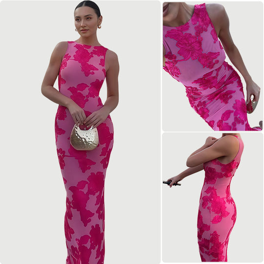 Damen Bodycon-Kleid mit floralem Muster und elegantem Schnitt R&B
