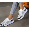 Damen Sneakers mit ergonomischem Mesh-Obermaterial und trendigem Tierprint R&B
