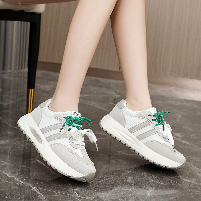 Damen Chunky Sneaker mit atmungsaktiver Mesh-Oberfläche und dämpfender Sohle R&B