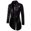 Herren Pailletten-Blazer im eleganten Schnitt mit asymmetrischem Design R&B
