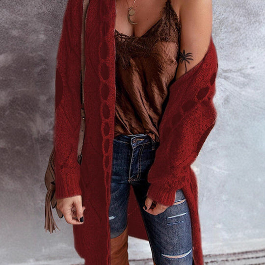 Damen Langstrickjacke R&B