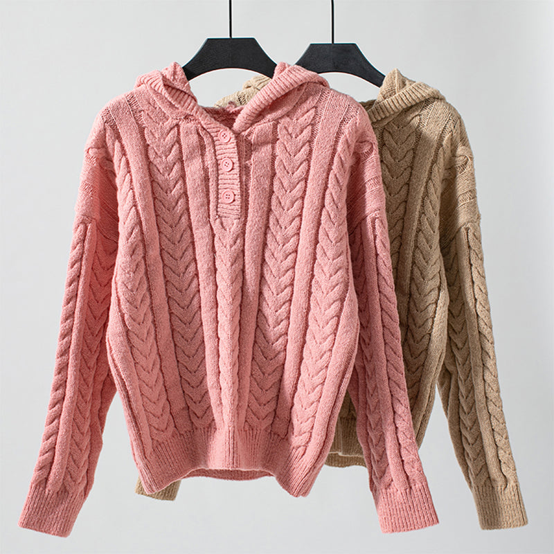 R&B | Klassischer Pullover Mit Zopfmuster Design