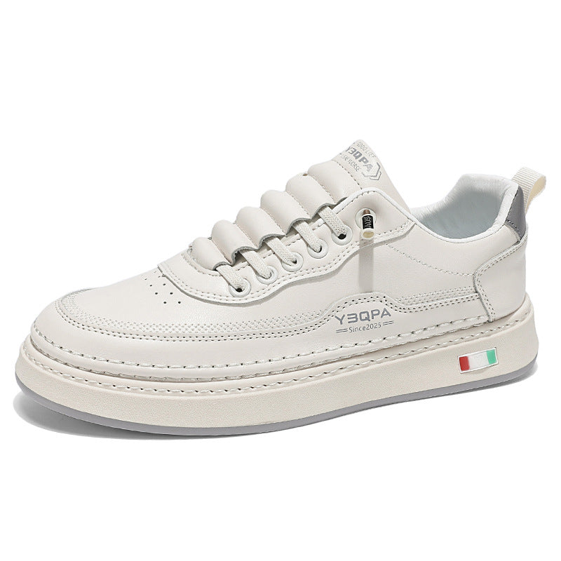 Damen Modische Ledersneaker mit dämpfender Laufsohle und eleganter Naht R&B