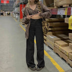 Damen Weite Cordhose mit hohem Bund und dekorativen Seitentaschen R&B