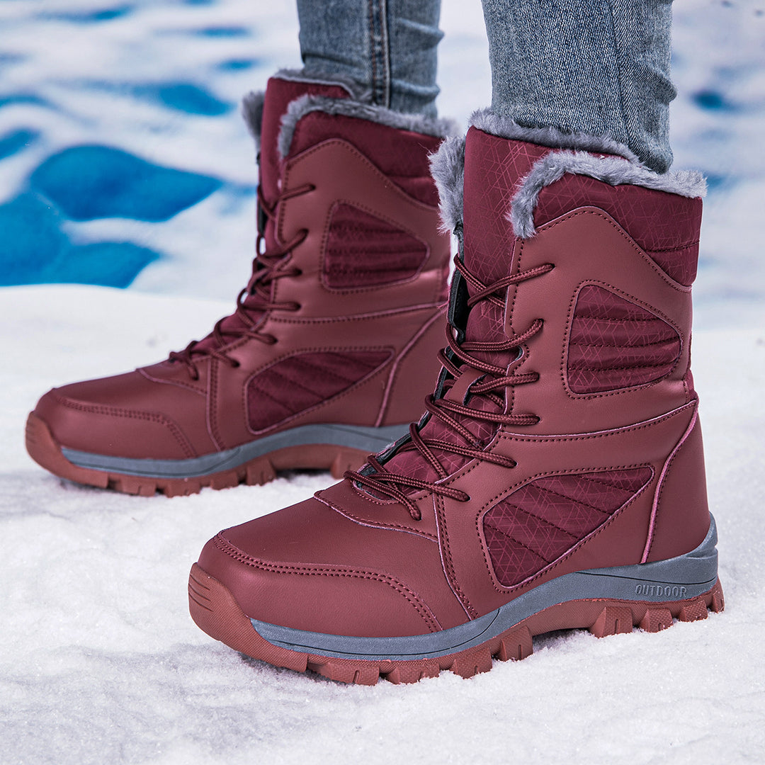 Damen Winterstiefel mit isolierendem Innenfutter und rutschfester Profilsohle R&B