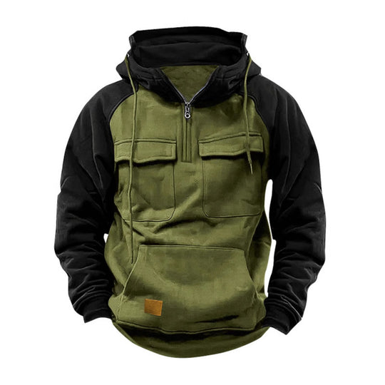 Herren Funktioneller Hoodie mit praktischen Taschen und innovativem Design R&B