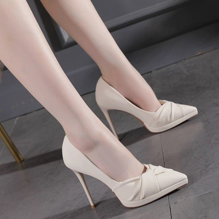 Damen Elegante Pumps mit modischem Knötchen-Design und komfortablem Stiletto-Absatz R&B