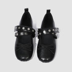 Damen Ballerinas mit modischem Riemendesign und dekorativen Metallakzenten R&B