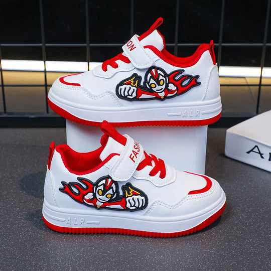 Damen Freizeit-Sneaker mit lässigem Klettverschluss und angesagtem Motivadruck R&B