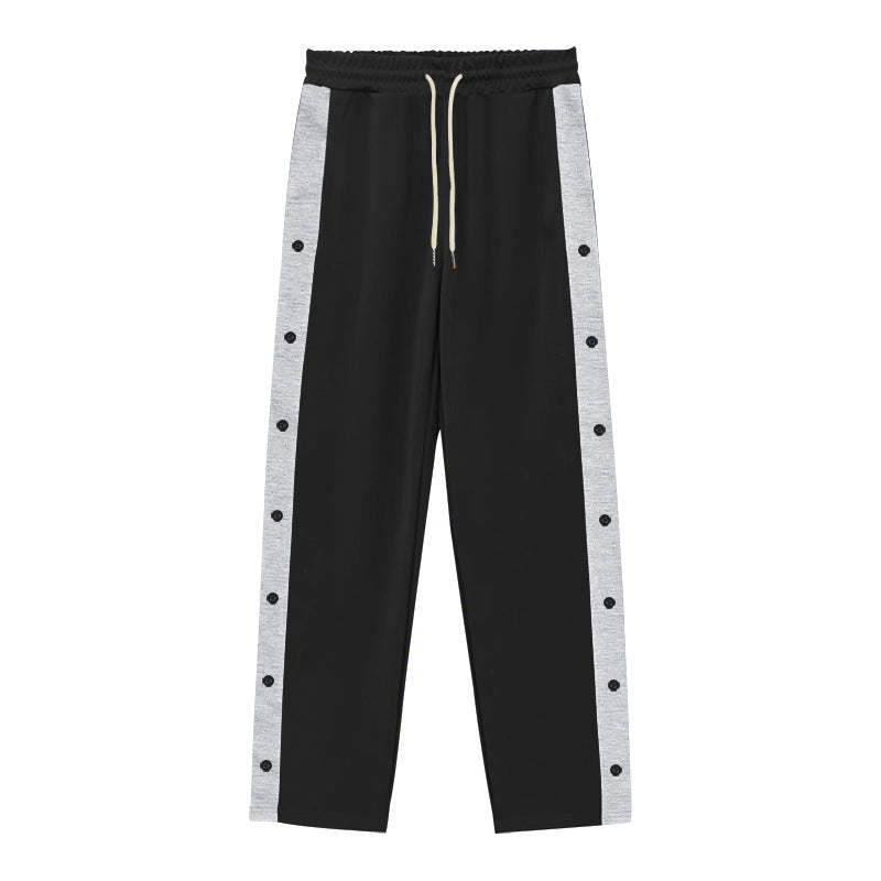 Herren Sportliche Jogginghose mit Knopfleiste und elastischem Bund R&B