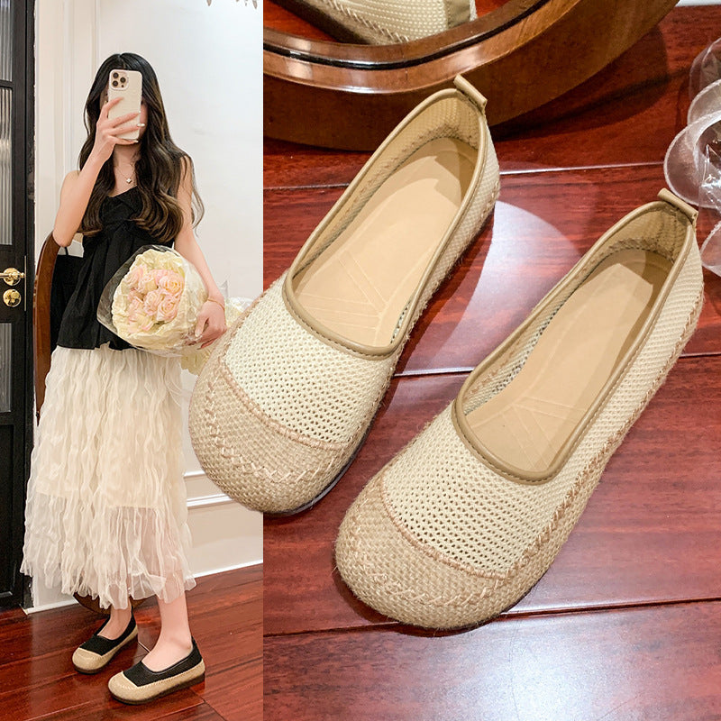 Damen Atmungsaktive Sommer-Ballerinas mit elastischer Sohle R&B