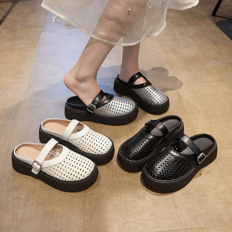 Damen Atmungsaktive Clogs mit verstellbarem Riemen R&B