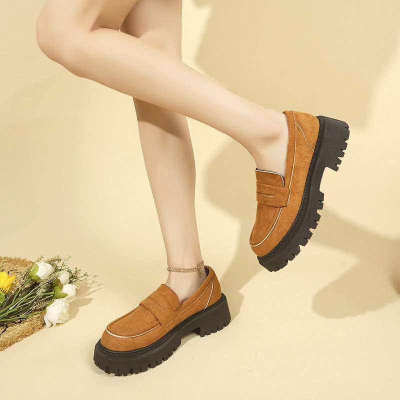 Damen Komfortable Sneaker im modernen Design mit dickem Plateau R&B