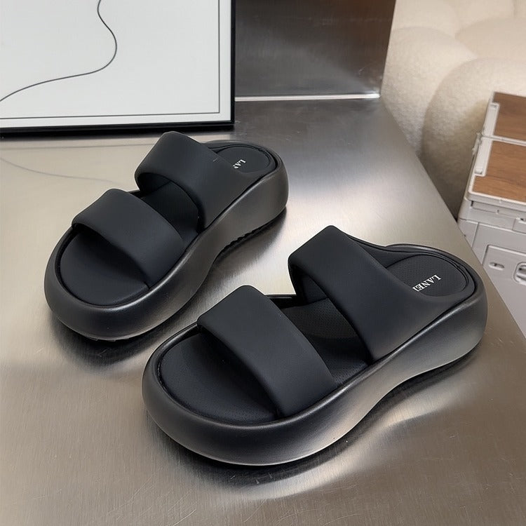 Damen Bequeme Wellness-Pantoletten mit ergonomischem Fußbett und rutschfester Sohle R&B