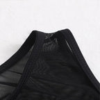 Damen Langer Strandkleid mit raffinierte Seitenschnürung