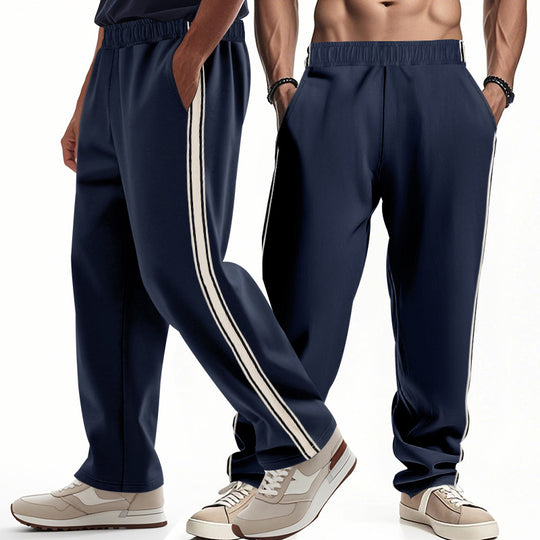 Herren Sportliche Sweatpants mit seitlichen Streifen R&B