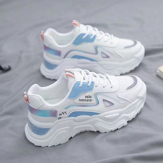 Damen Sportliche Sneakers mit dämpfendem Fußbett und reflektierenden Akzenten R&B