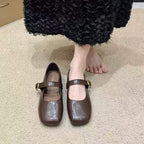 Damen Mary Jane Schuhe mit verstellbarem Riemen und eleganter Schnalle R&B