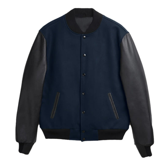 Damen trendige Baseballjacke mit ärmeln und praktischen Eingrifftaschen R&B