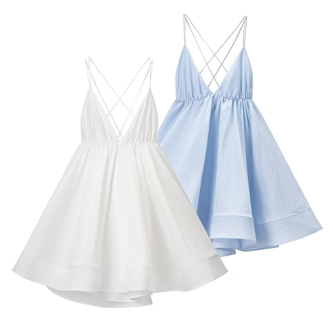 Damen Maxikleid mit geflochtenem Rückenausschnitt R&B