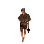 Damen Oversized Janker aus hochwertigem Stoff R&B