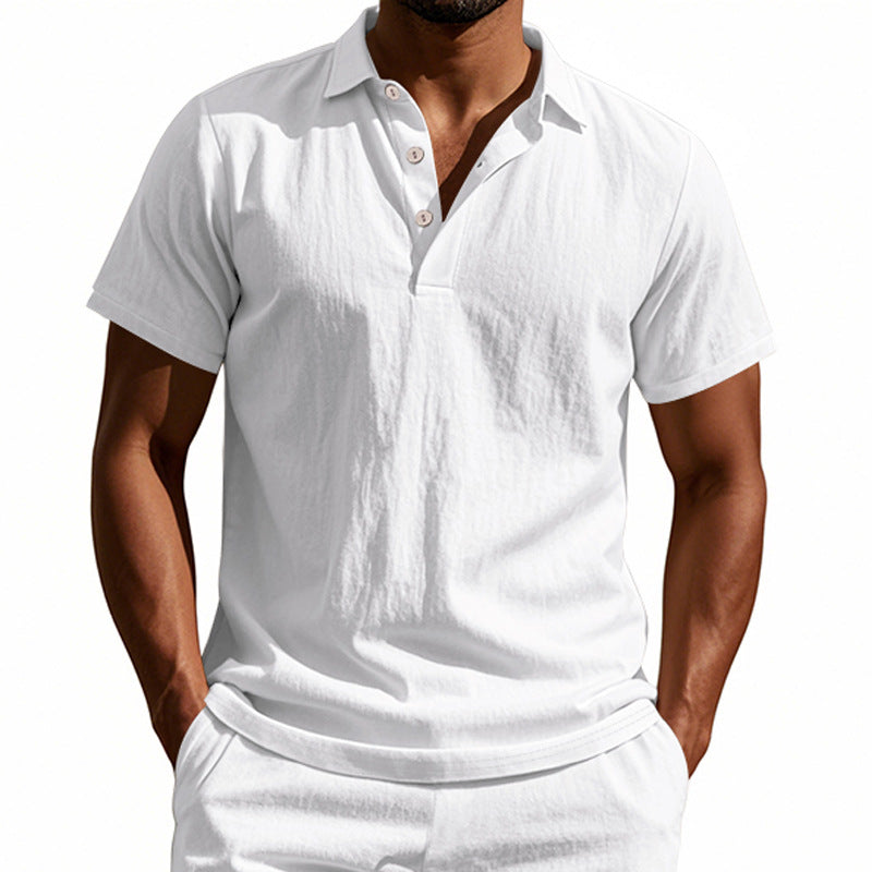 Herren Poloshirt mit atmungsaktiver Struktur und klassischem Kragen R&B