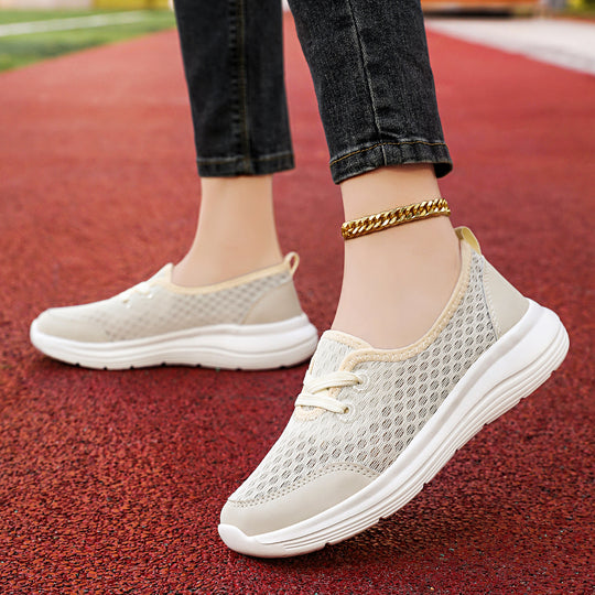 Damen Atmungsaktive und komfortable Freizeit-Sneakers mit elastischem Sitz R&B