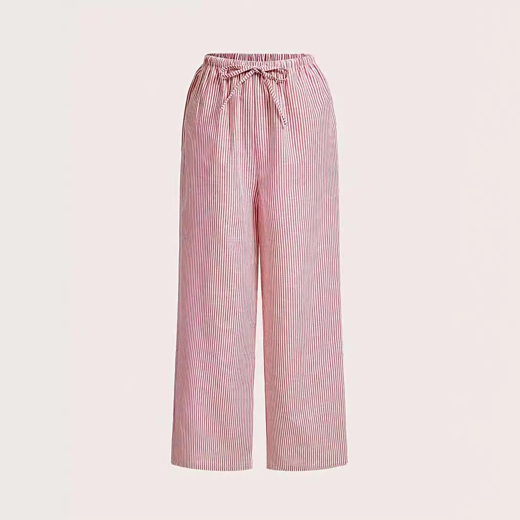 Damen Hochtaillierte Freizeithose mit breitem Bein R&B