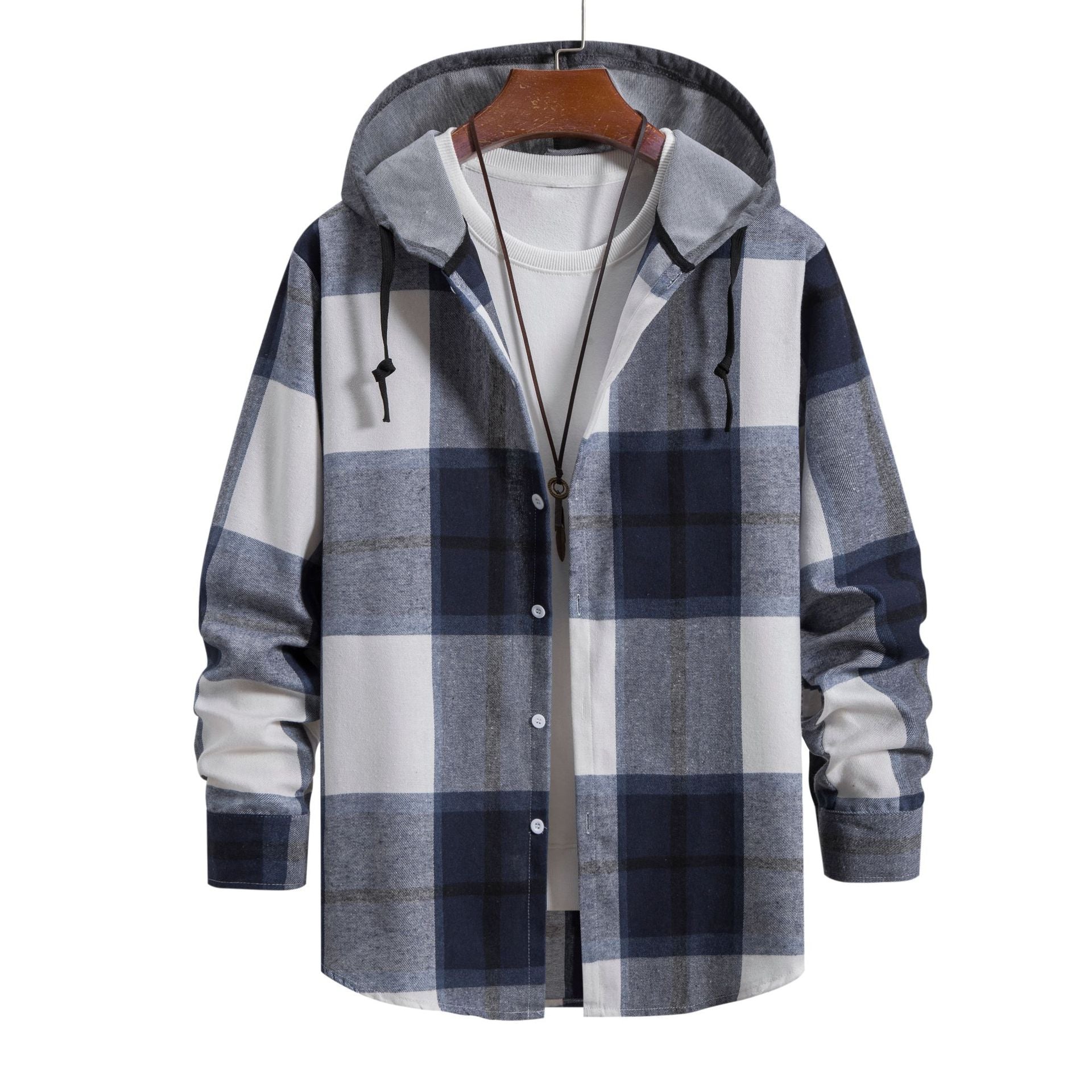 R&B Lässige karierte Herrenjacke