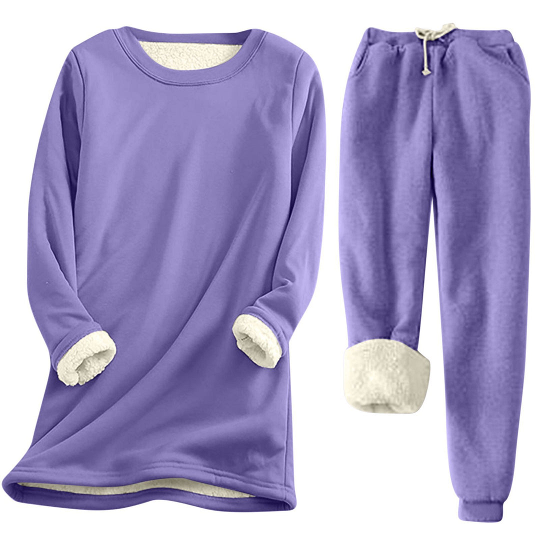 Damen Freizeit Sweatshirt-Set mit kuscheligem Innenfutter und lässiger Passform R&B