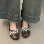 Damen Ballerinas mit floralem Riemendesign und komfortablem Fußbett R&B